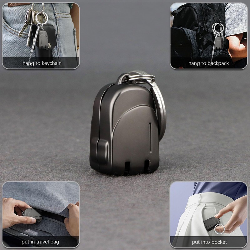 VOGARB Portable Mini Nail Clippers Collapsible Keychain Nail Clipper for
