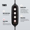 GLOWRIUM Aquarium Light, LED Freshwater Fish Tank Light with Timer,