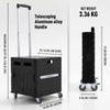 Folding Utility Cart Portable Rolling Crate Handcart Foldable Shopping Trolley