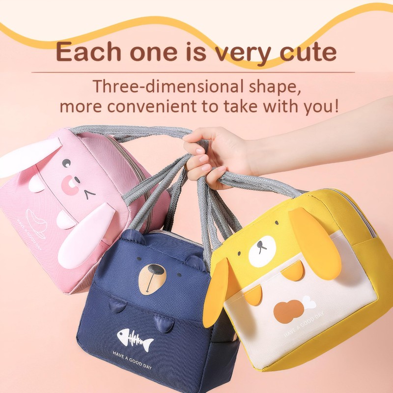Kintiva Insulated Lunch Bag for Women, Thermal Tote with Front