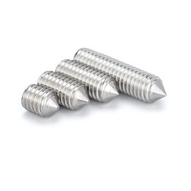 ANSIEDIO Cone Point Grub Screws, 304 Stainless Steel Hex/Allen Key Socket Cone Point Grub Set Screws, M5×20mm,20 pcs