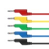 CZJZDZ 5pcs 4mm Banana Plug to Banana Plug Test Leads
