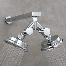 Tecmolog G1/2 Shower Diverter Shut Off Valve Brass Shower Head Splitter 2 Way for Bathroom, Chrome, DSF014A