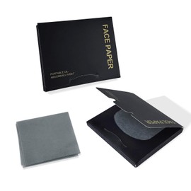 BOROLA Oil Blotting Paper for Face 200 Sheets Replacement Packs, Soft Absorbing Pads for Face Shine Control, Portable Oil Absorbing Tissues for Oily Skin, Design for Men & Women(Black)
