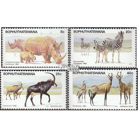 Bophuthatswana 100-103 (complete.issue.) FDC 1983 nature reserve Pilanesberg (Stamps for collectors) Other mammals (monkeys/dinosaurs/elephants ...)