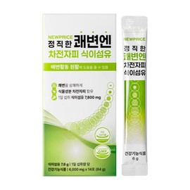 New Price Honest Kwaebyun Psyllium Husk Dietary Fiber, 1 piece, 14 servings / 뉴프라이스 정직한 쾌변엔 차전자피 식이섬유, 1개, 14회분