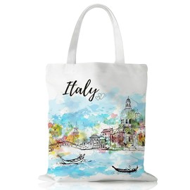 Komergave italia borsa tela borsa borsa borsa regalo italiano borsa donna tote bags shopping bag frutta e verdura, italia regali per viaggiatori