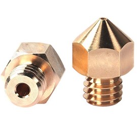 1piece Brass MK8 Nozzles 0.2mm Compatible with CR-10 All Metal Hotend, Ender 3/ Ender3 pro, Prusa i3 3D Printer (0.2mm)
