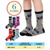 Glitopper 6 Pairs Funny Theatre Socks for Women Musical Theater