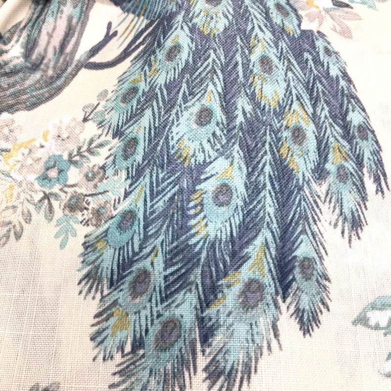 Laura Ashley ~Laura Ashley 2-Panel Set Belvedere Peacock Window Curtains