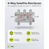 Goobay 67003 SAT-Splitter, 4-Way
