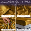 SLEEP SANCTUARY Satin Sheets Full Size – 4 Piece Luxury