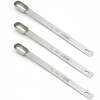 BERYLER 3PCS 1/4tsp (1.25ml) Single Measuring Spoon, Stainless Steel Long