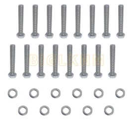 JINFANNIBI 16pcs Exhaust Manifold Stainless Steel Bolts for Ford F250 F350 7.3L Powerstroke