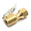 laffoonparts Tire Air Chuck with Clip, Heavy Duty Brass Closed