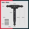 KOTARBAU® Set of 2 Cross Hinges Black 250 mm Shutter