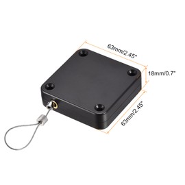 MECCANIXITY Punch Free Automatic Sensor Door Closer,Multifunctional Automatic Door Closer, Self Closer with Steel Wire String for Home Office Doors,1200g Tensile Force Black