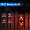 Aolyty Solar Strobe Warning Light Outdoor, Bright Solar Safety Flashing