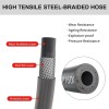 Heliwoo 25FT 4200PSI Pressure Washer Hose 1/4" Flexible Wire Power