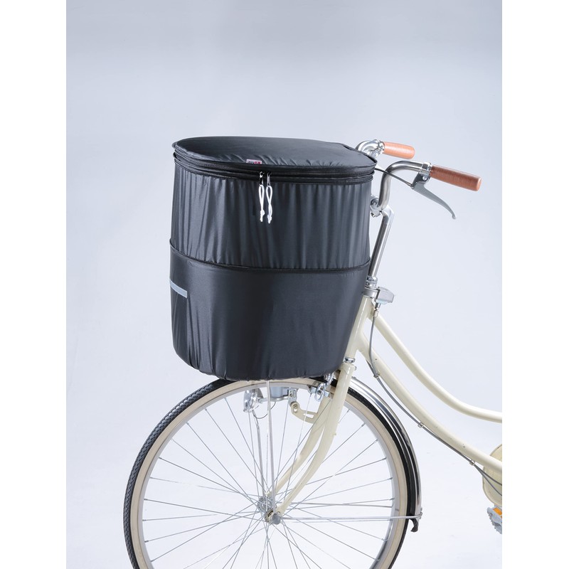 Kawasumi Seisakusyo KWF-110BK D-Shaped 2-Tier Front Basket Cover, All Black