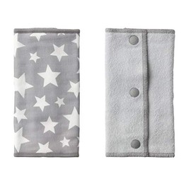 BABYHOPPER Baby Hopper Gauze Belt Cover Grey Star 1 Pair (x1) 0 Months-CKBH00106