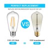 Ascher 8TXVintage LED Edison Bulbs 6W, Equivalent 60W Incandescent, Non-Dimmable……
