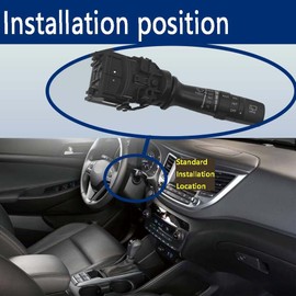 Peintu Windshield Wiper Washer Switch 93420-2K050 Compatible with Hyundai Kia Tucson Accent 2010 2012 2013 2014 2015 2016 2017