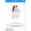 Charter Club Women's Size Small Charter Club Striped Hooded Sweater