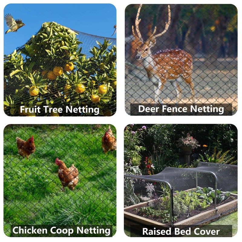 POYEE 20 x 30 FT Bird Netting for Garden Woven