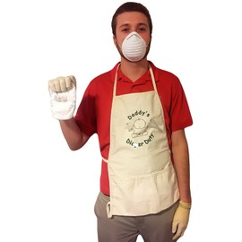 Daddy's Diaper Duty Apron - Unique New Dad Gag Gift for Baby Shower Fun