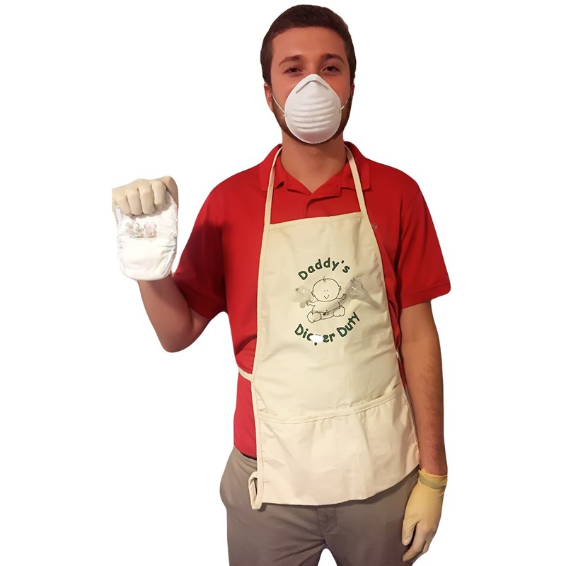 Daddy's Diaper Duty Apron - Unique New Dad Gag Gift