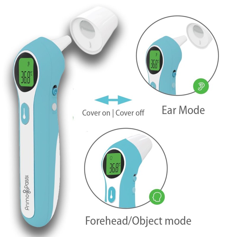 Forehead & Ear Thermometer for Mom & Baby, 1 Second