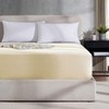 Nestl Beige Fitted Sheet Queen Size, Extra Deep Pocket Queen