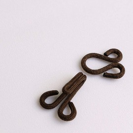 Prym PRYM_261454-1 Fur Hooks and Eyes Brown Covered