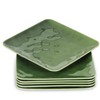 vicrays Ceramic Square Plates Set of 6 - Large Porcelain