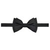 Retreez Solid Matte Color Woven Microfiber Pre-tied Boy's Bow Tie