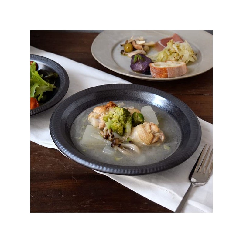 ks-030 Tableware East Soup Bowl, 8.3 inches (21 cm), Silver