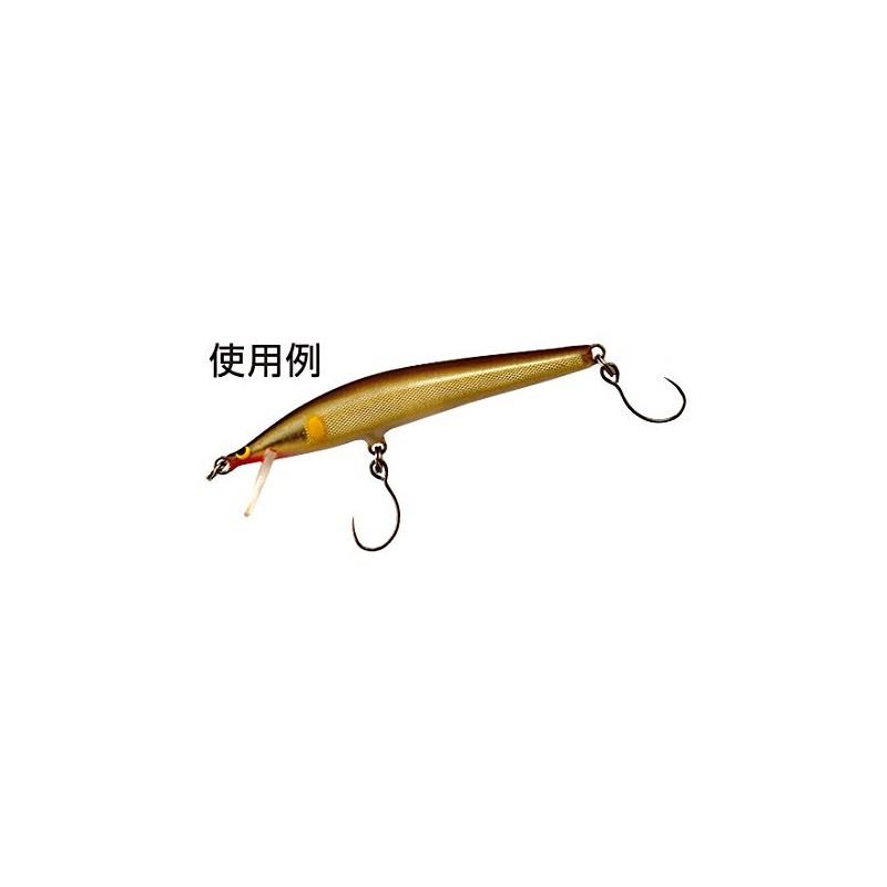 Owner 11611SBL55M single 55 barbless minnow for 10