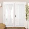 MIULEE French Door Sheer Curtains for Glass Door 2 Panels