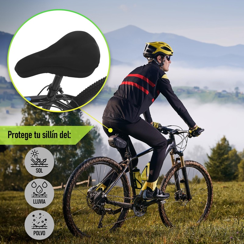 Protezione per sella in gel per bicicletta, coprisella imbottito, 20