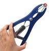 Generies Animal Elastrator Castration Pliers with 100 Rubber Rings Metal