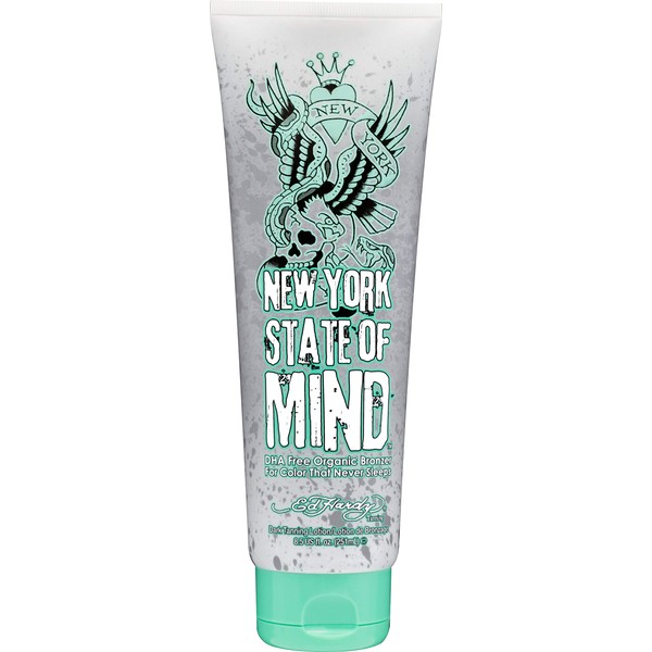 Ed Hardy Tanning New York State of Mind - DHA Free Organic Color Extending Bronzer Lotion 8.5 oz.