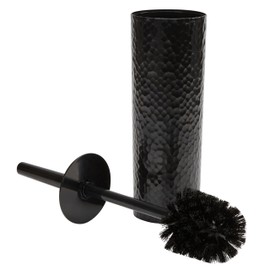 Bath Bliss Hammered Texture Toilet Brush in Black