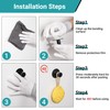 SAYAYO Self Adhesive Hooks for Hanging, Chrome Towel Hook for