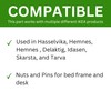 Spare Hardware Parts HEMNES Bed Frame Crescent Nut, Threaded Pin