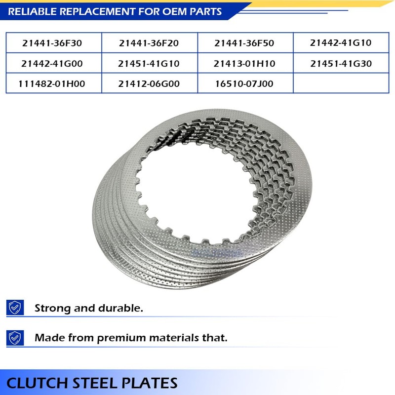 GOLKNHA Clutch Kit & Friction Plate Spring Gasket Compatible with