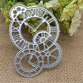 1 Pcs Clock Time Axis Cutting Dies,DIY Scrapbooking Artist Metal Cutting Dies Stencils Scrapbooking Photo Album Card Paper Embossing Craft DIY