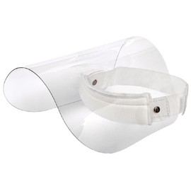 GIMA - Transparent Polycarbonate Visor Folding Model Splash Proof Anti-Fog PSA Class II Certified Protects Mouth, Nose, Eyes and Face Universal Size