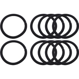 Audiofan Hair Rubber Ring Rubber Simple Rubber Invisible Tangle Rubber Hair Arrangement Office Travel About 4mm Black 10pcs