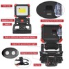 Tresda LED Rechargeable Work Light with Clamp, 2Pack 2100LM COB